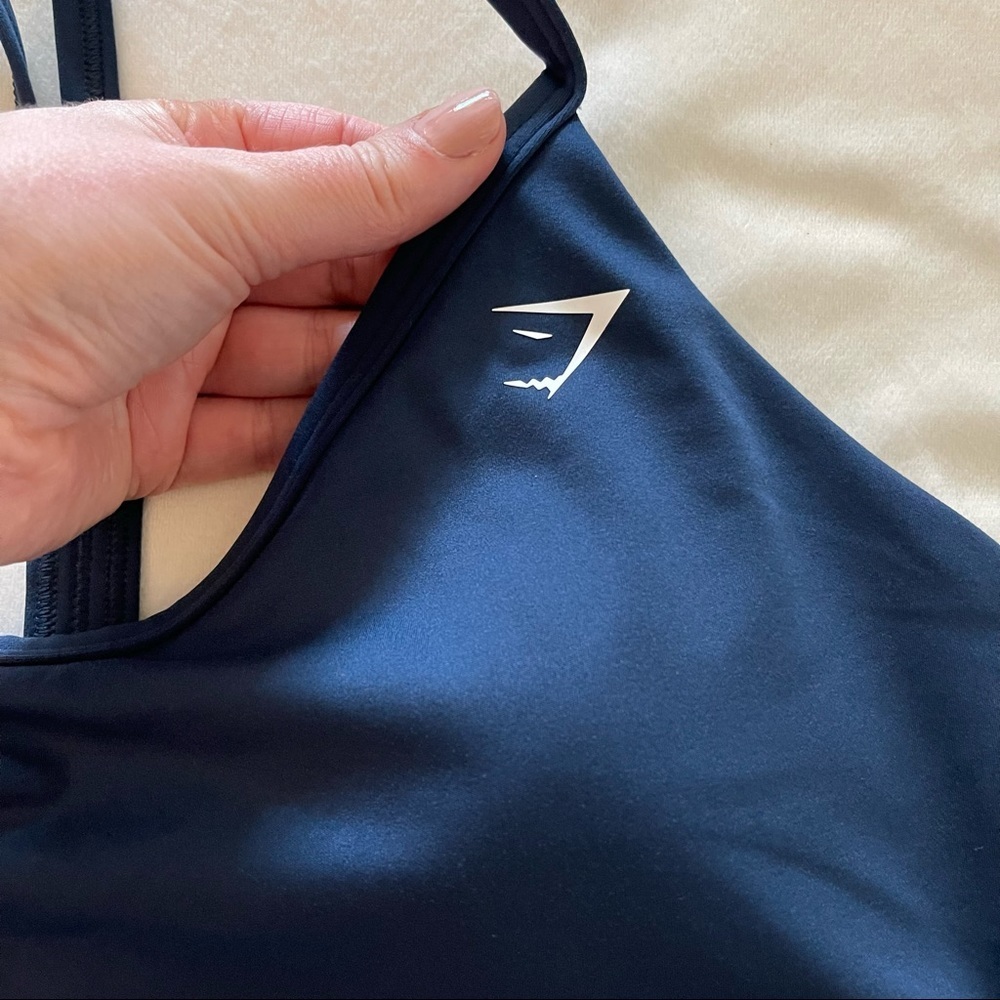 Gymshark V Neck Sports Bra - Navy - Picture 2 of 6